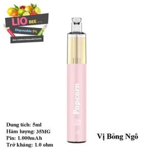 Pod 1 lần LIO vị bắp rang bơ 1600 hơi - disposable pod 1600 puff