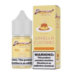 VANILA CUSTARD ICE SALT NIC BY DESSERT HOUSE (30ML)(BÁNH VÒNG VANI)