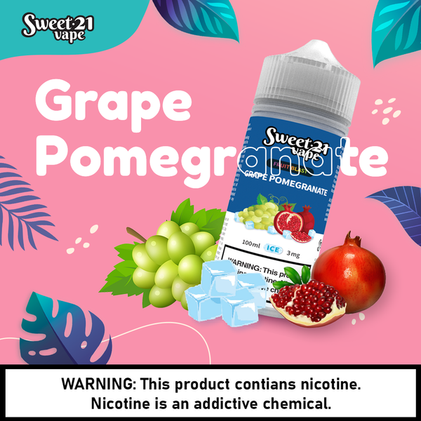 Tinh dầu SWEET 21 Grape Pomegranate 3MG Vị Lựu Nho