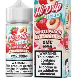 Hi Drip - White Peach Strawberry Ice ( Dâu Đào Trắng) Freebase 100ml