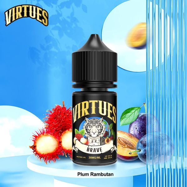 Tinh Dầu Salt Nic Virtues - Brave Plum Rambutan