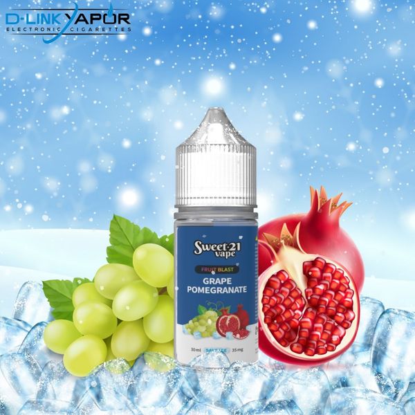 Tinh dầu Sweet 21 Vape Fruit Blast Salt Grape Pomegranate 30ml