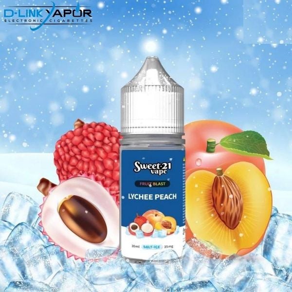 Tinh dầu Salt Nicotine Sweet 21 Vape Fruit Blast Lychee Peach 30ml