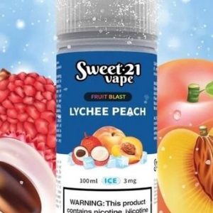 Sweet 21 - Lychee Peach Ice (Vải Đào Lạnh ) Freebase 100ML