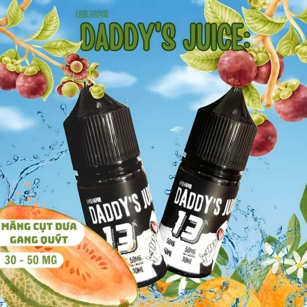 Tinh dầu Salt Nic Daddy’s Juice - 13Th Hương vị Măng cụt Quýt Dưa gang