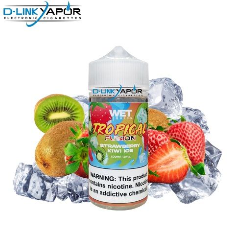 Wet Liquids - Tropical Fusion Strawberry Kiwi Ice(Dâu Kiwi Lạnh) Freebase 100ml