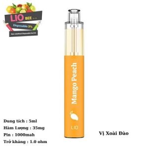 Pod 1 lần LIO vị xoài đào 1600 hơi - disposable pod 1600 puff